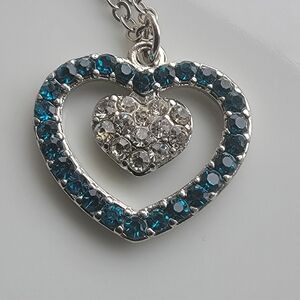 Rhinestone Heart necklace.